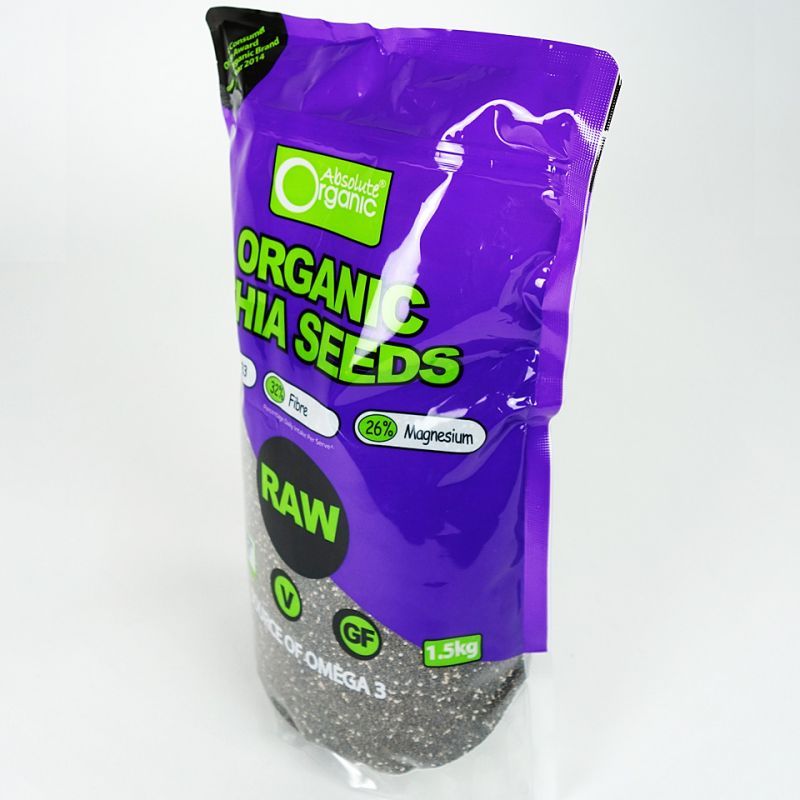 582618 オーガニック チアシード absolute organic chia seeds 1 5kg