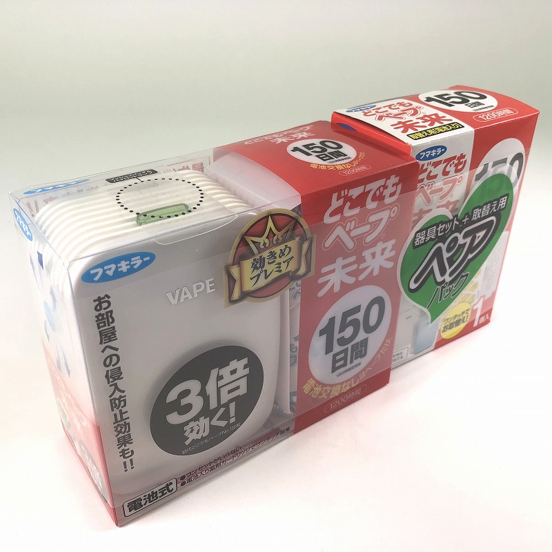 フマキラー どこでもベープ 未来 150日セット 替え1個 フマキラー どこでもベープ 未来 150日セット 替え1個