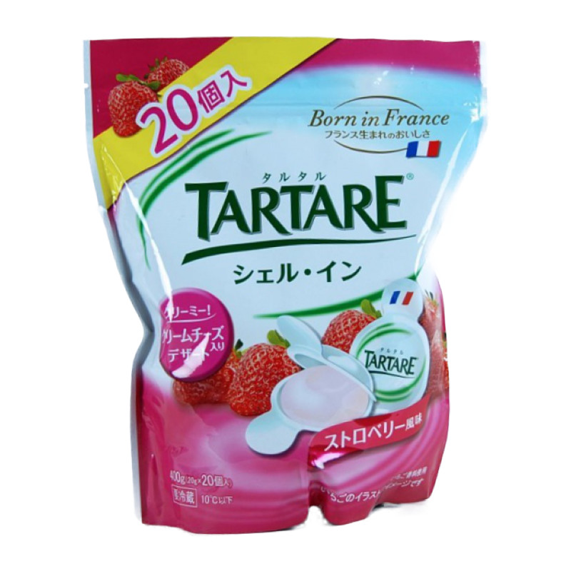 Tartare タルタル シェルイン クリームチーズ入りデザート ストロベリー味 400g g 個入り Tartare タルタル シェルイン クリームチーズ入りデザート ストロベリー味 400g g 個入り