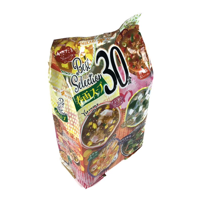 送料無料 春雨スープ アソート 6種類 30食 ひかり味噌 期間限定 コストコ インスタント ワンタン かきたま 白湯 酸辣湯 ビーフ コンソメ グリーンカレー 最適な材料