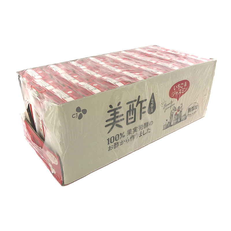 CJ 美酢 ミチョ ストレートタイプ 200ml×24本 イチゴ&ジャスミン Drinking Vinegar CJ 美酢 ミチョ ストレートタイプ 200ml×24本 イチゴ&ジャスミン Drinking Vinegar