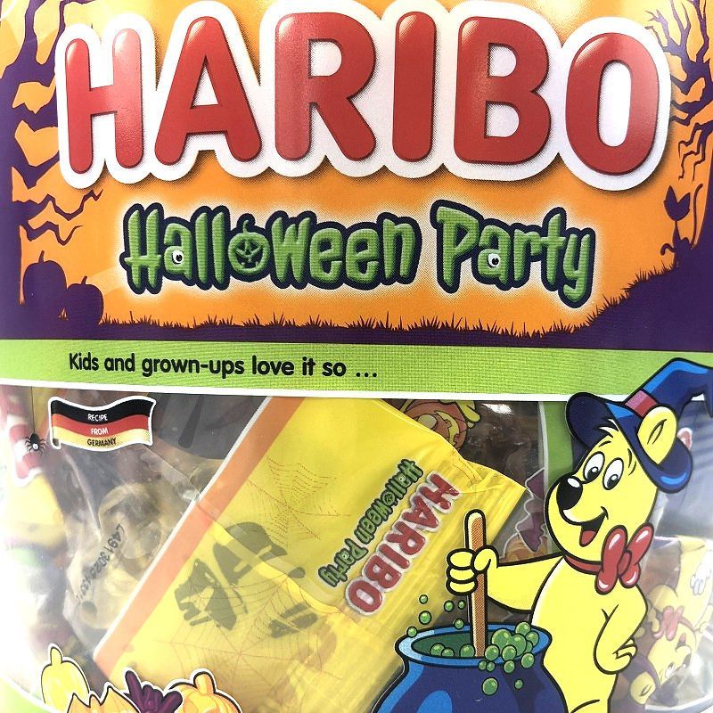 期間限定 Haribo ハリボー ハロウィーン パーティードラム 980g