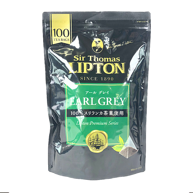 リプトン アールグレイ 紅茶 100p ピラミッド型 ティーバッグ Sir Thomas Lipton