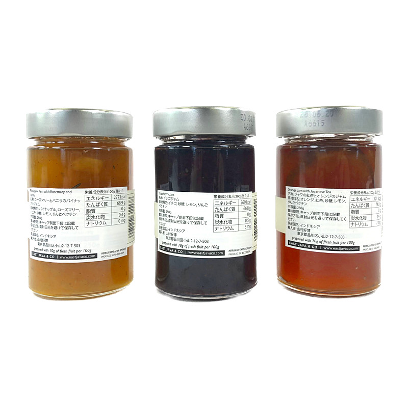 送料無料 プレミアムジャム 3種セット East Java Premium Jam Assort