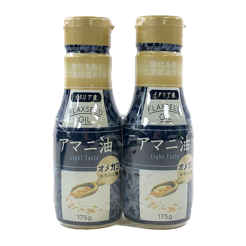 フラットクラフト アマニ油 175g×2本 イタリア産 Flaxseed Oil