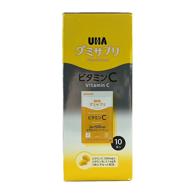 UHA味覚糖 グミサプリ ビタミンC 100日分／200粒 UHA Gummy Vitamin C