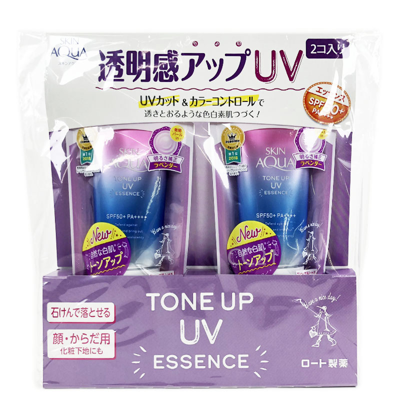 スキンアクア トーンアップ Uvエッセンス 80g 2本 Spf50 Pa Skin Aqua Tone Up Uv