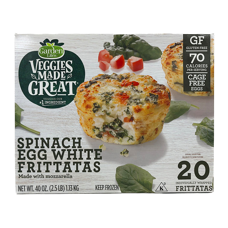 ほうれん草のフリッタータ 20個入り Garden Lites Spinach Egg Frittata