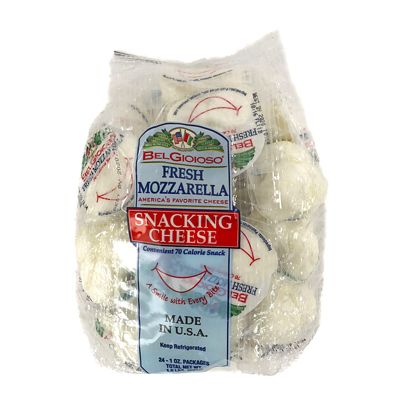 ミニモッツアレラチーズ スナックパック 28g 24個 Bel Gioioso Mozzarella Snack Pack