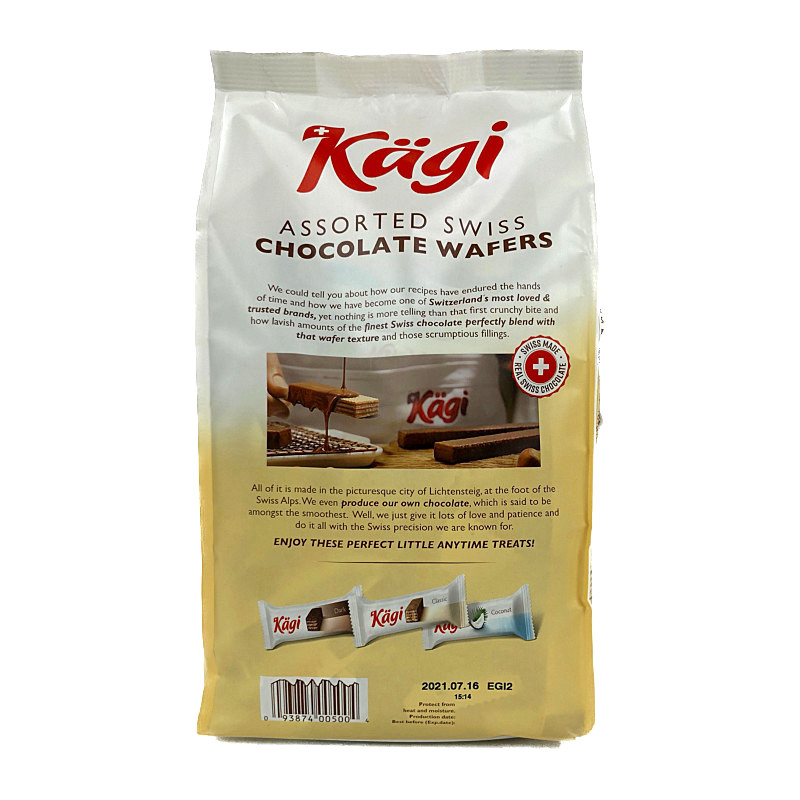 スイス チョコレート ウエハース 500g Kagi Assorted Swiss Choco