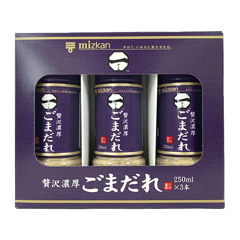 ミツカン 贅沢濃厚ごまだれ 250g 3本 Premium Sesame Sauce