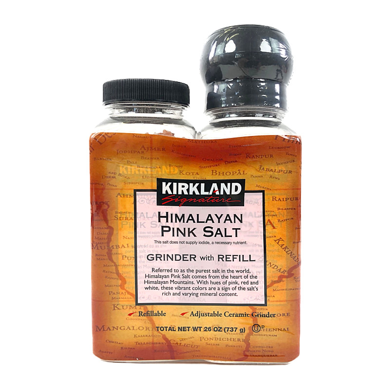 カークランド ヒマラヤピンク岩塩 ミル付 368 5g 2 Ks Pink Salt Grinder カークランド ヒマラヤピンク岩塩 ミル付 368 5g 2 Ks Pink Salt Grinder