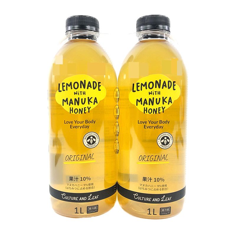 マヌカハニー レモネード 1l 2本 United Foods International Manuka Honey Lemonade