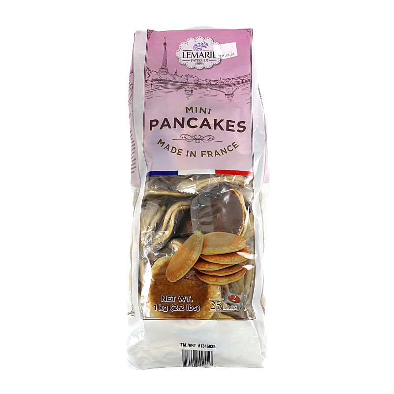 Lemarie Patissier ミニパンケーキ 約1kg 25袋入り 計50枚入り Mini Pancakes Lemarie Patissier ミニパンケーキ 約1kg 25袋入り 計50枚入り Mini Pancakes