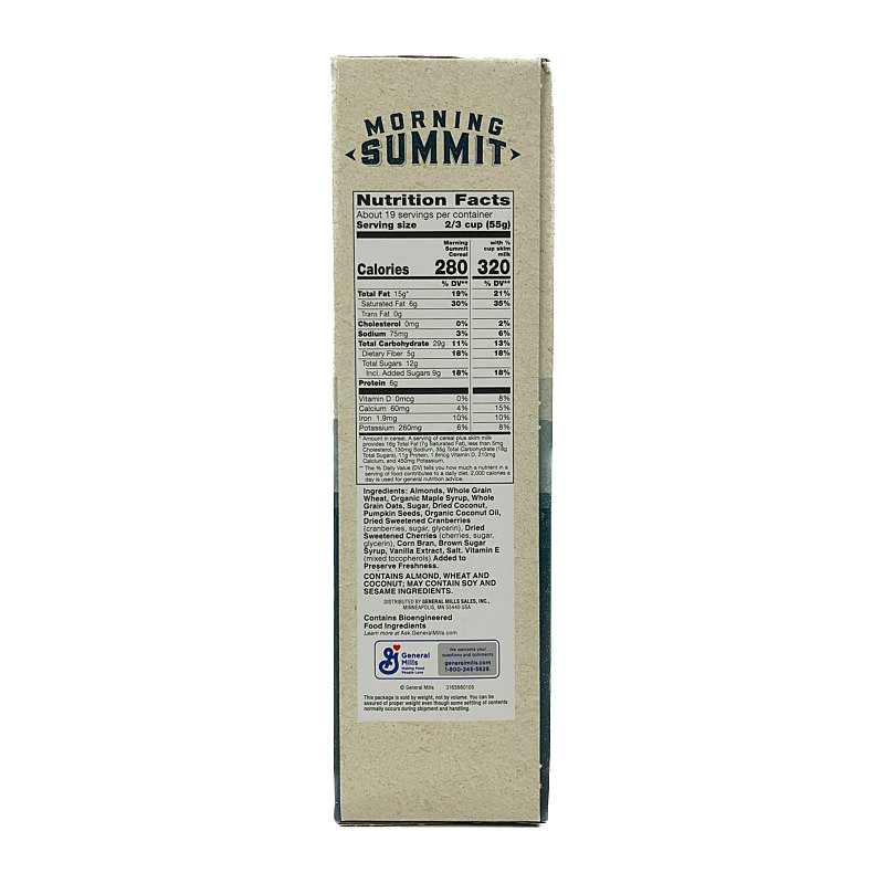 ジェネラルミルズ モーニングサミット シリアル 1kg Morning Summit