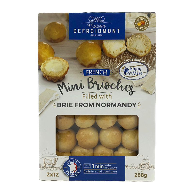 イズニー ブリーチーズ入り ミニブリオッシュ 12個 2パック Maison Defroidmont Mini French Brioches