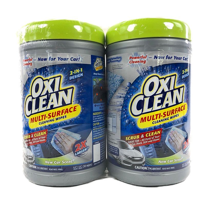 オキシクリーン インテリアクリーナー 2パック 24 30cm 30枚入り Oxi Clean Duo Wipes 2pk