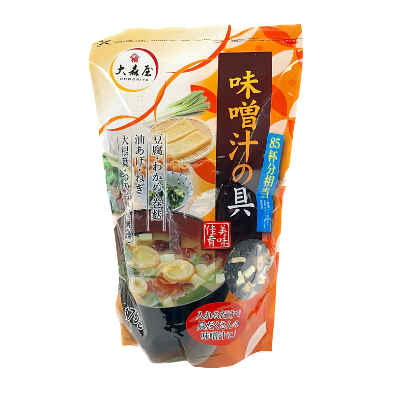 大森屋 味噌汁の具 175g 簡単便利入れるだけ Omoriya Miso Soup Kit