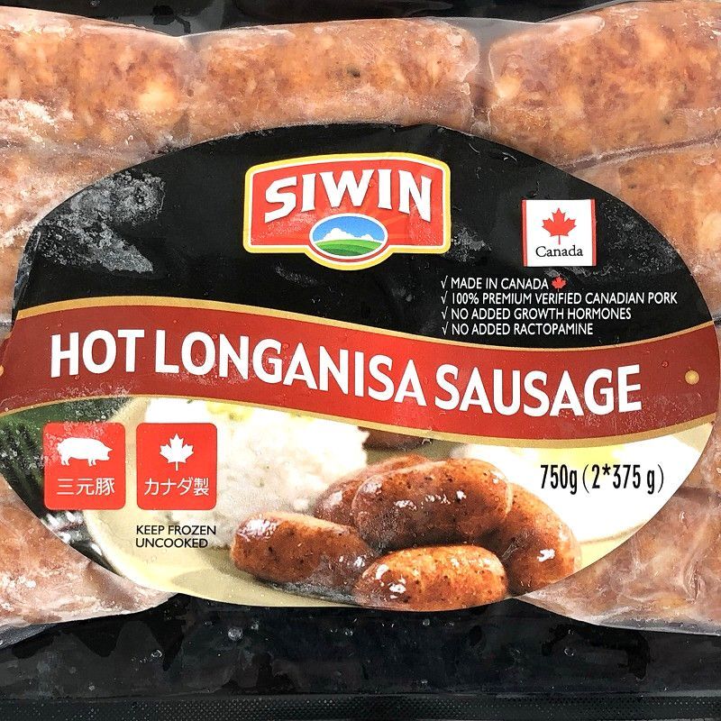 Siwin ホット ロンガニーサ 750g フィリピン風ソーセージ 辛口 Philippines Style Sausage