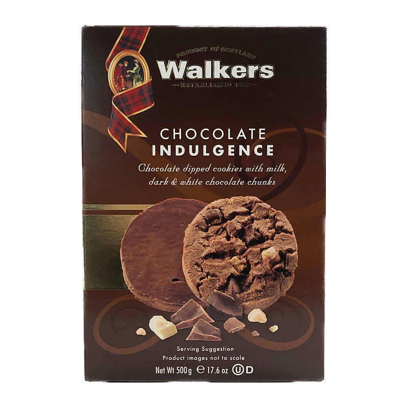 ウォーカーズ チョコレート インダルジェンス クッキー 500g 24枚入り Walkers Chocolate Indugence Cookies ウォーカーズ チョコレート インダルジェンス クッキー 500g 24枚入り Walkers Chocolate Indugence Cookies
