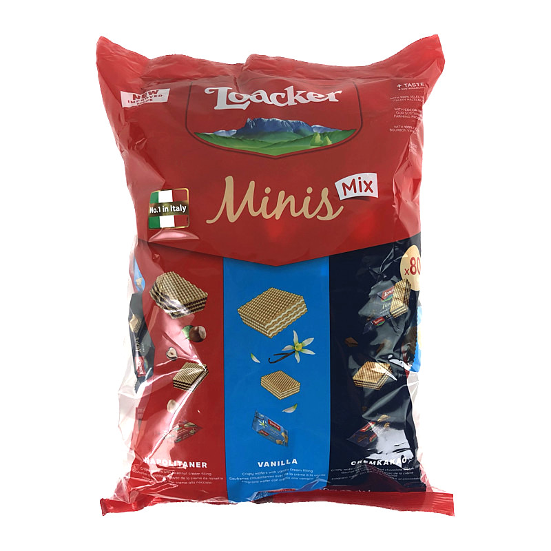 ナチュラルなウェハース Roacker minis ローカー ミニズアソート 80個入り