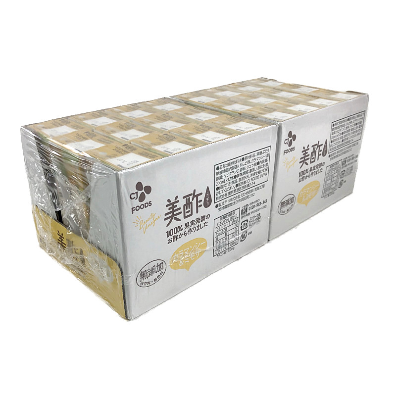 CJ 美酢 ミチョ ストレートタイプ 200ml×24本 カラマンシー＆ミモサ Drinking Vinegar