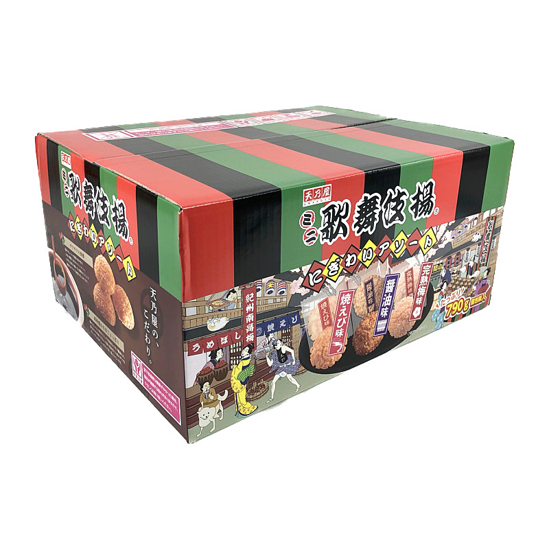 天乃屋 ミニ歌舞伎揚げアソート 3種 約175袋入り／790g Fried Rice Cracker Assort