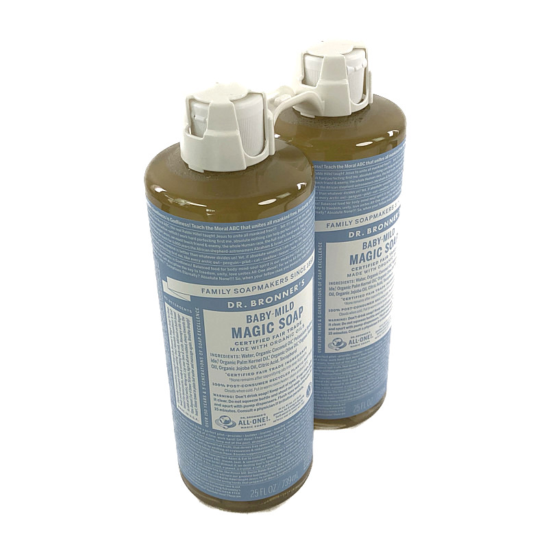 ドクターブロナー マジックソープ 全身洗浄料 (ベビーマイルド) 739ml×2本 Organic Soap Baby Mild