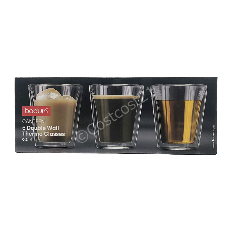 ボダム キャンティーン ダブルウォールグラス 200ml×6個セット bodum Doublewall Canteen 6PC
