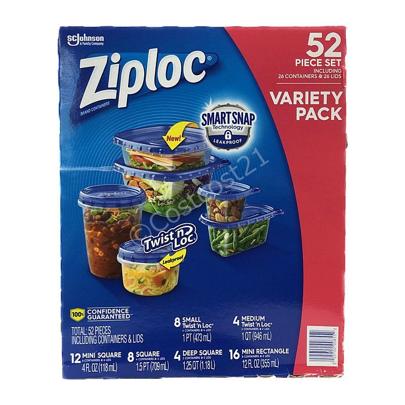 ブランド品専門の 新品未開封 ジップロックコンテナー Ziploc 9種類 24
