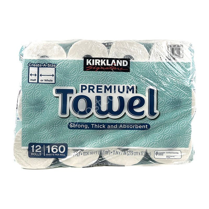 カークランド ペーパータオル キッチンペーパー 160シート／12ロール KS Paper Towels 12Roll