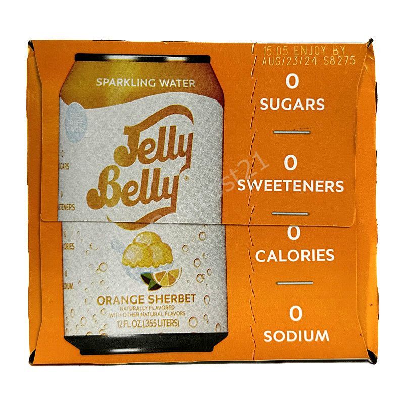 ジェリーベリー オレンジソルベ スパークリング 355ml×8缶 Jelly Belly Orange Sherbet Sparkling