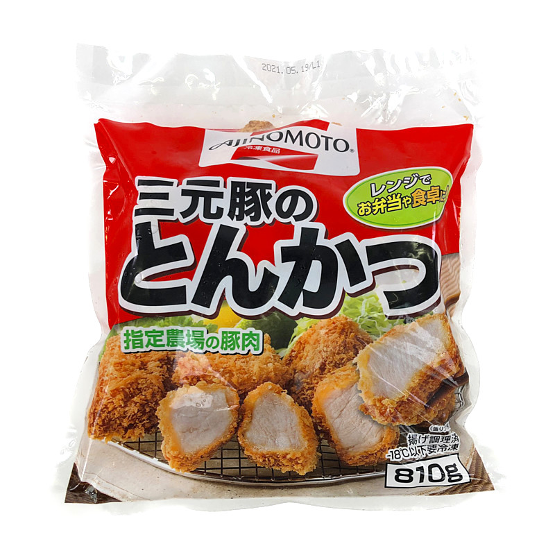 味の素　Cutlet)　三元豚のとんかつ　810g　Tonkatsu　(Pork