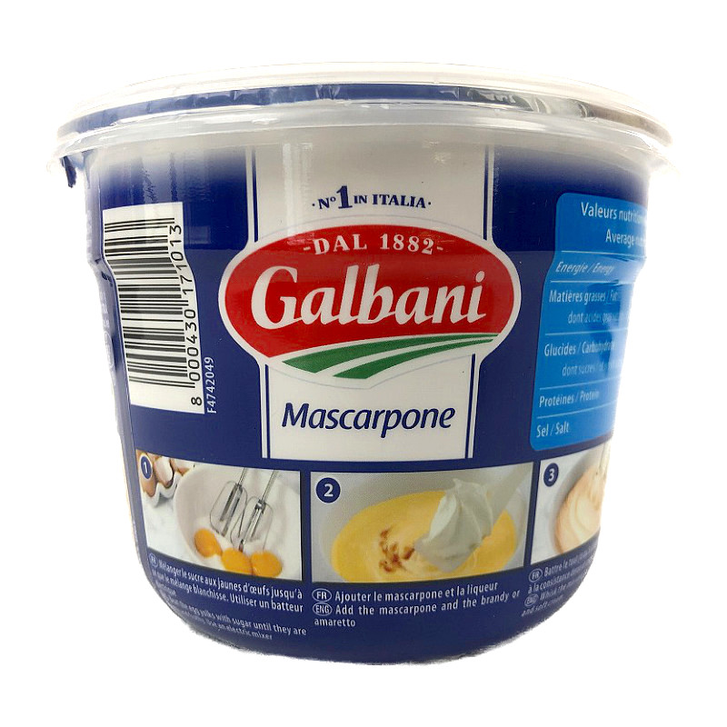 Galbani　500g　ガルバーニ　マスカルポーネ／イタリア　Mascarpone