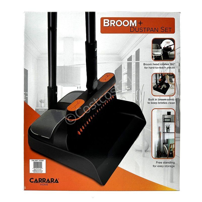 デラックス箒+ちりとり セット Deluxe Broom & Dustpan Set