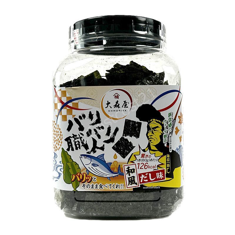 バリバリ職人　Flavored　大森屋　和風だし味　Omoriya　60g　Seaweed