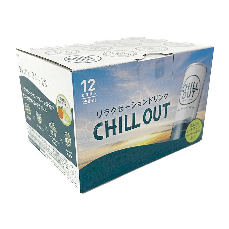 チルアウト リラクゼーションドリンク 250ml×12缶 CHILL OUT Relaxation Drink