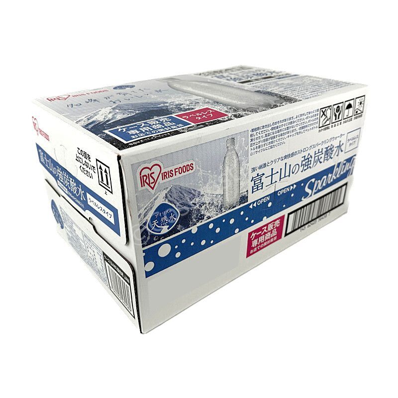値段が激安 アイリス 富士山の強炭酸水 ラベルレス 500ml Smart Basic(スマートベーシック) 炭酸水 ラベルレス 富士山の強炭酸水 500ミリリットル (x 24)