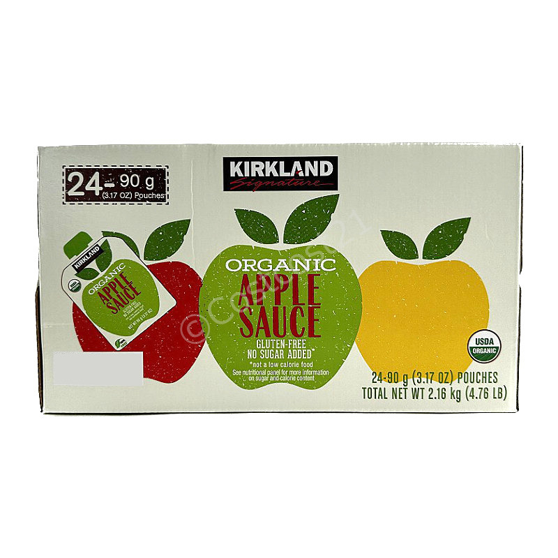 カークランド オーガニック アップルソースパウチ 90g×24P KS Organic Apple Sauce