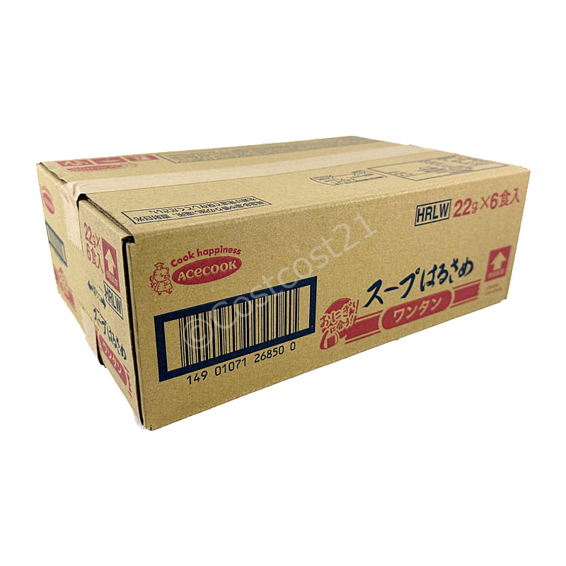 スープはるさめ　エースコック　Noodle　Acecook　ワンタン　22g×6個　Harusame